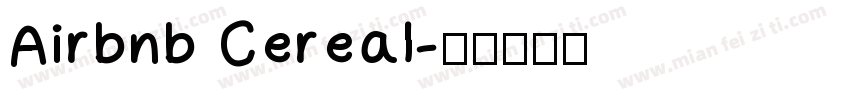 Airbnb Cereal字体转换